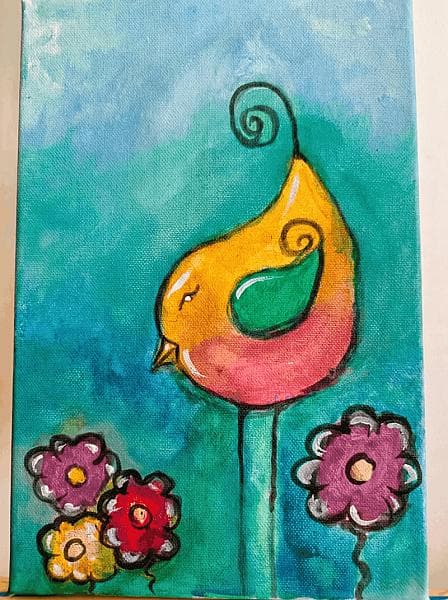 Whimsical Garden Bird